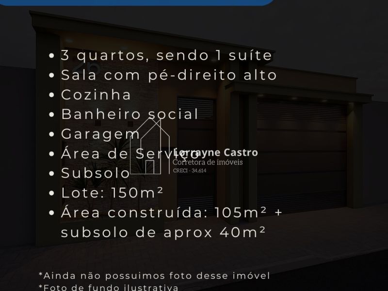 ANA CAROLINA | 3/4 SENDO 1 SUÍTE | SUBSOLO + PÉ-DIREITO ALTO | R$ 500 MIL
